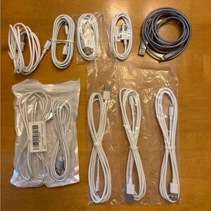 Universal USB/USB-C to iPhone/iPad/iPod chargers